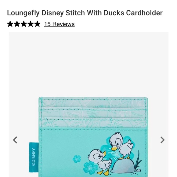 Stitch with Ducks Loungefly Backpack and Cardholder NWT - Picture 3 of 16